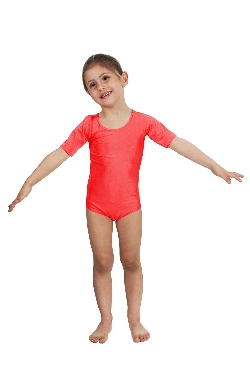 BODY DANZA LYCRA MEZZA MANICA ROSSO BABY